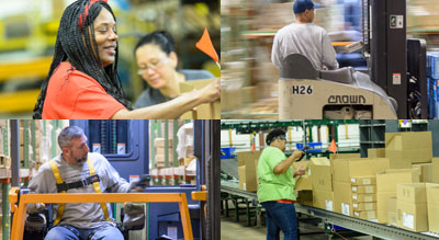 Collage of various D&H Distribution Center co-owners