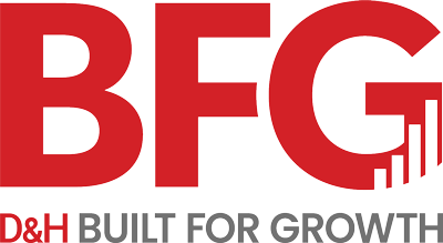 D&H Built for Growth Logo