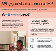 Infographic on HP with Windows 11 | AMD