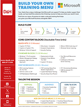 Front cover of training menu